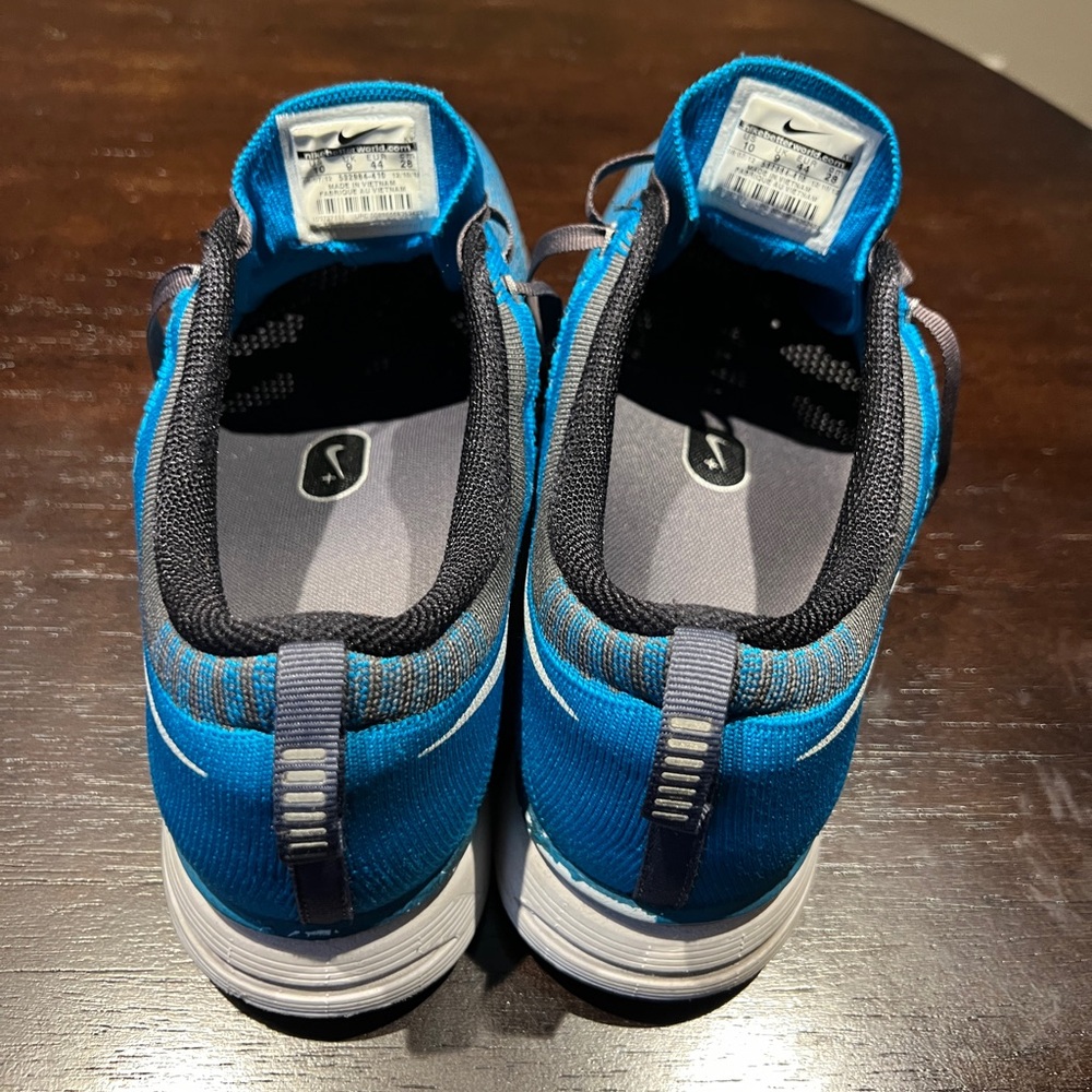 Nike Flyknit Trainer MEN'S 10 Neo Turquoise Lace-up Sneaker 532984-410